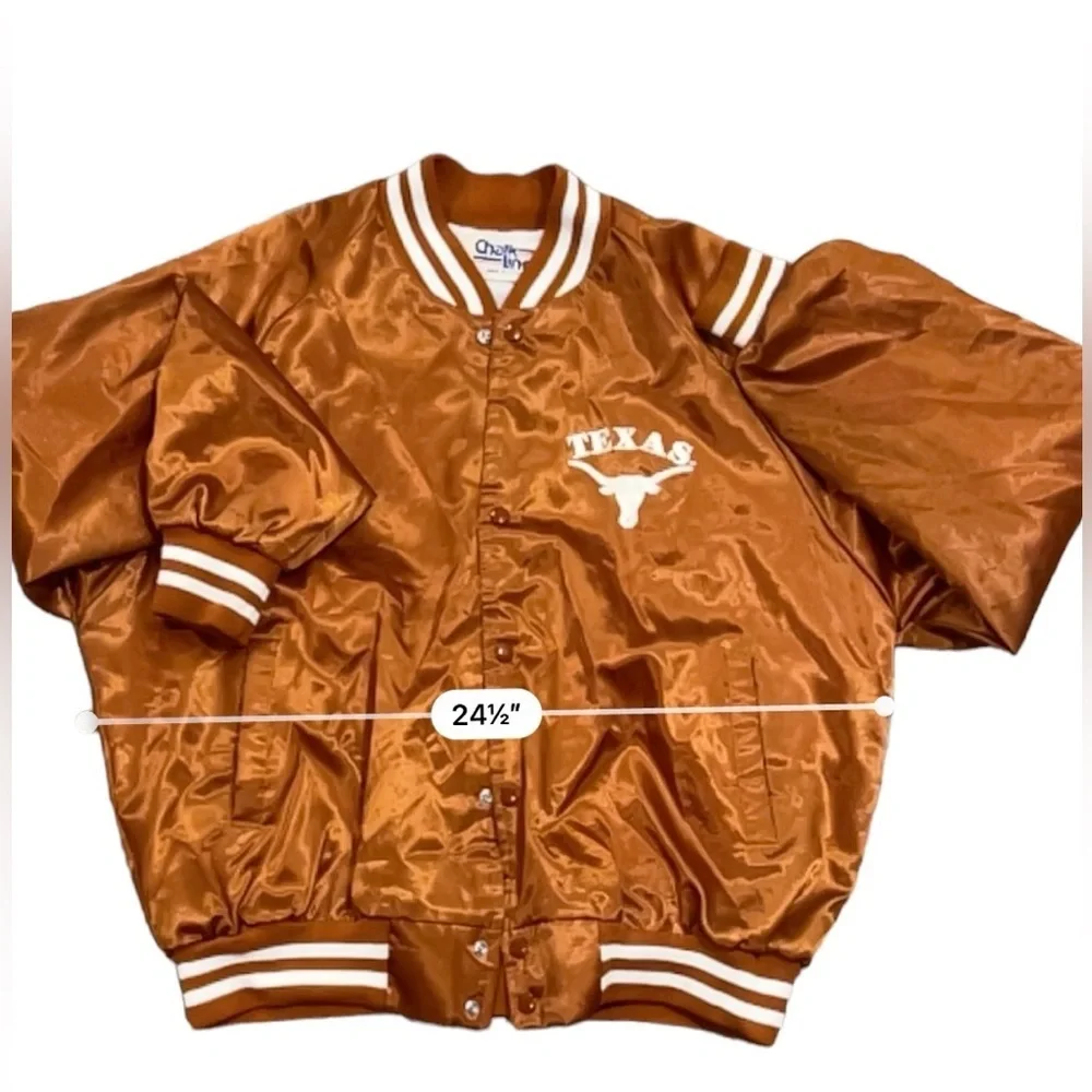 Vintage Chalk Line Texas Longhorns Jacket Bomber Snap 80s USA - XL - Picture 4 of 7